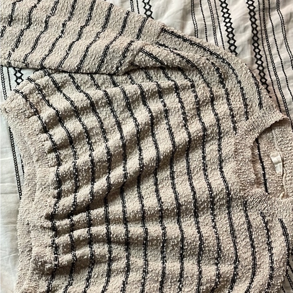 Altar’d State womens black stripped sweater